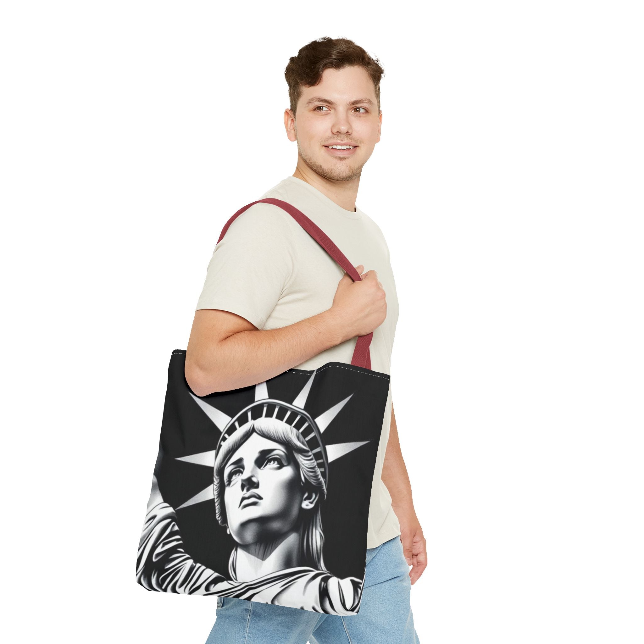 Lady Liberty Sketch Tote Bag