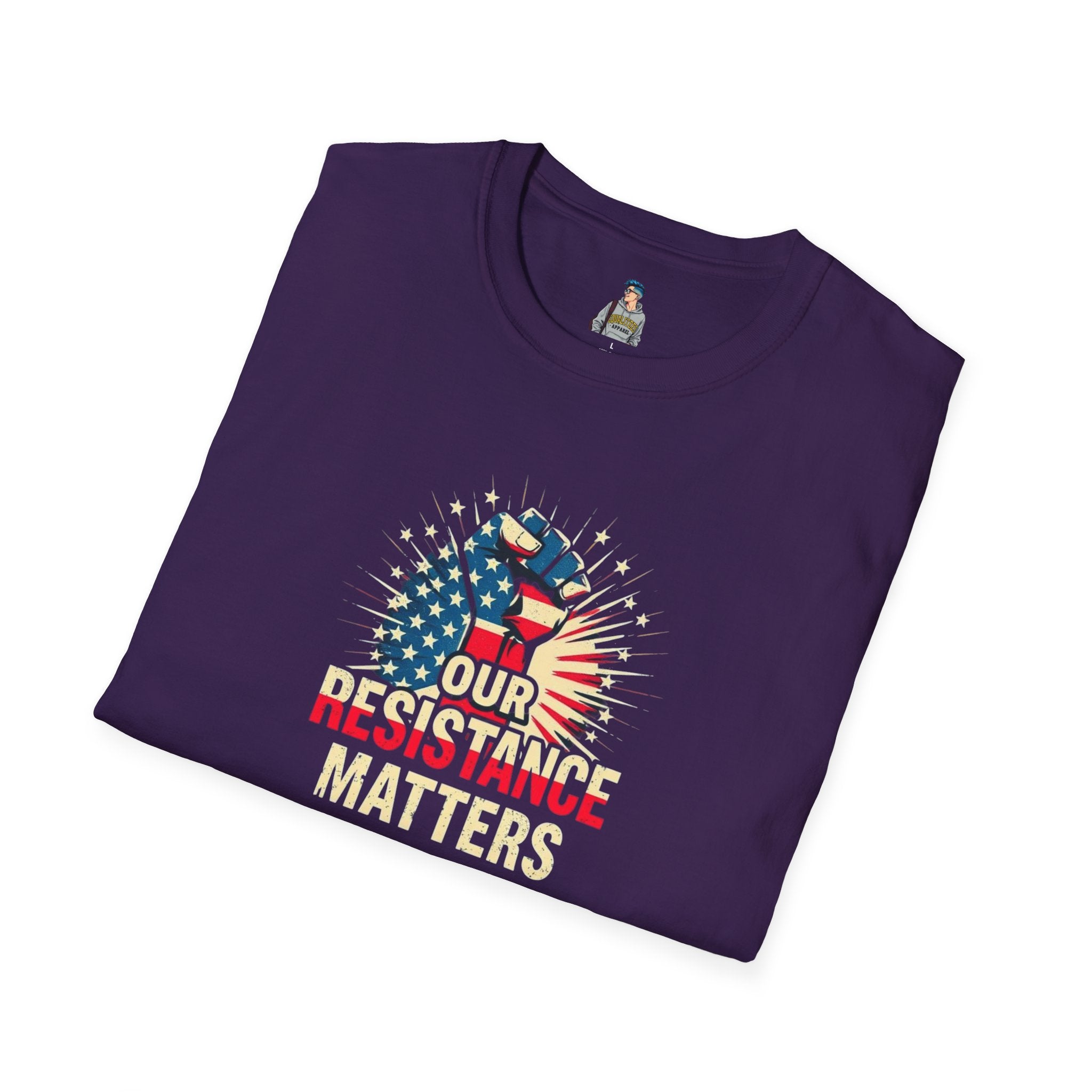 Patriotic Activism T-Shirt - Our Resistance Matters & Save Democracy Designs