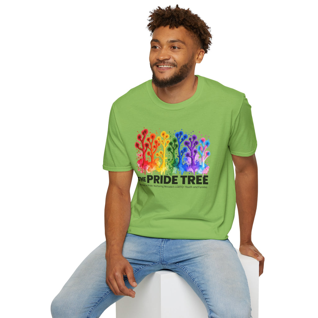 Pride Tree Las Vegas T-Shirt - Black Text