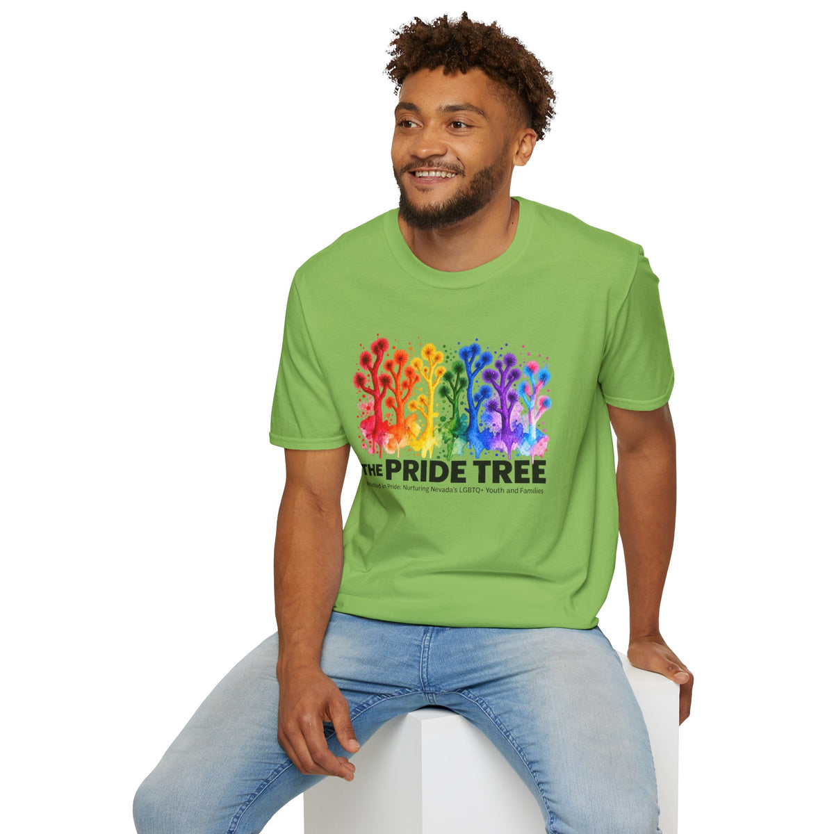 Pride Tree Las Vegas T-Shirt - Black Text