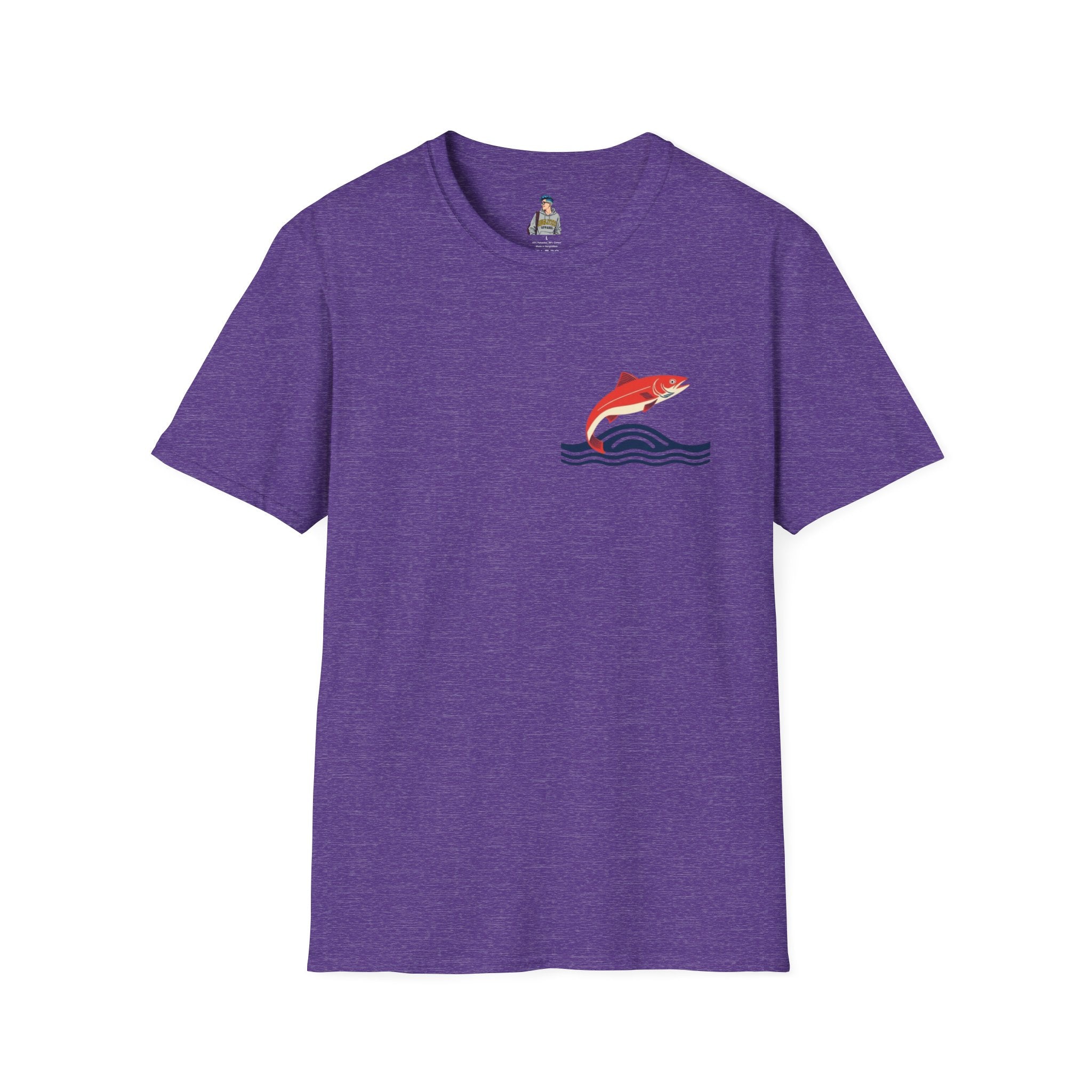 Jumping Salmon Native Pride Softstyle Unisex T-shirt