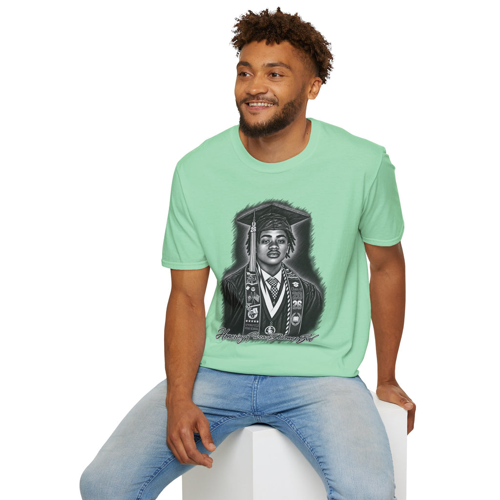 Portrait Front and Back - In Memory of Pierre Damas Bel T-Shirt