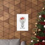 Inspirational Matte Vertical Poster - 'Be the Light'