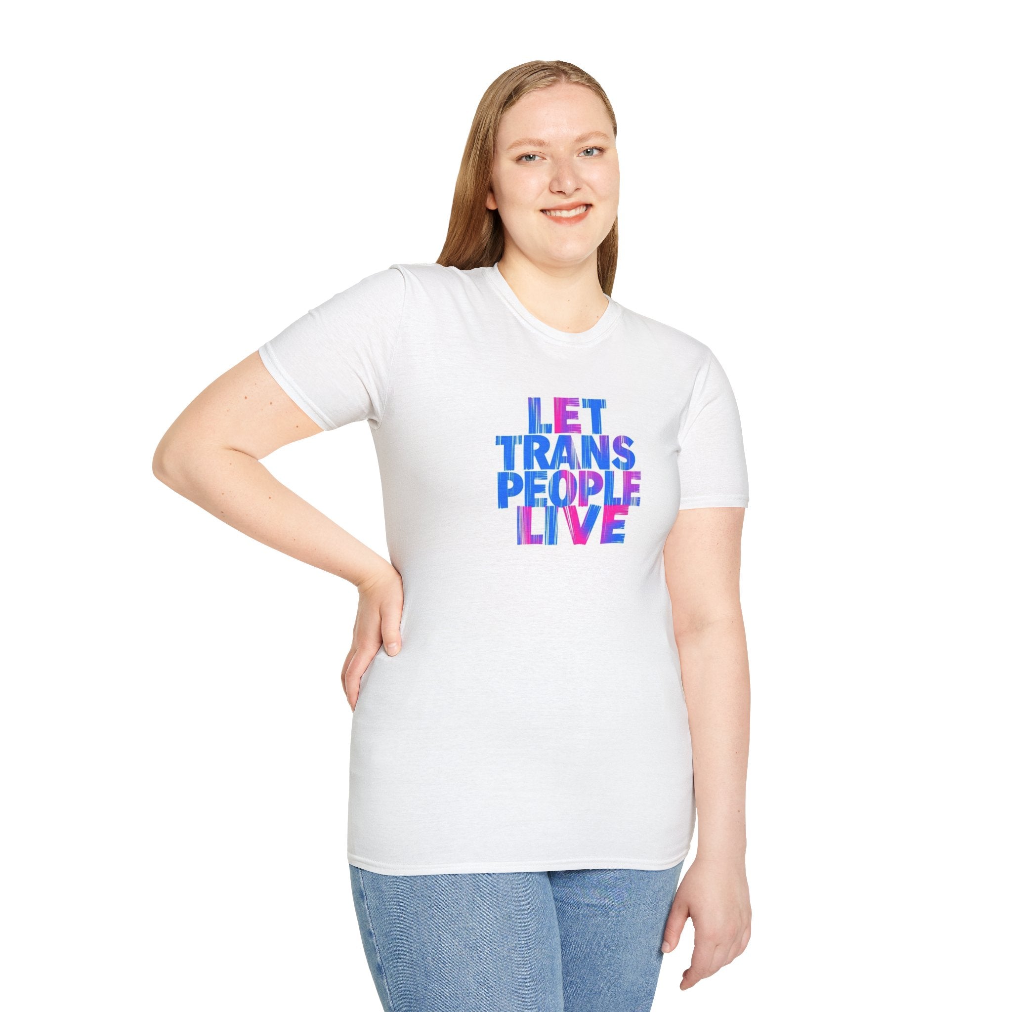 Let Trans People Live Unisex Softstyle T-Shirt