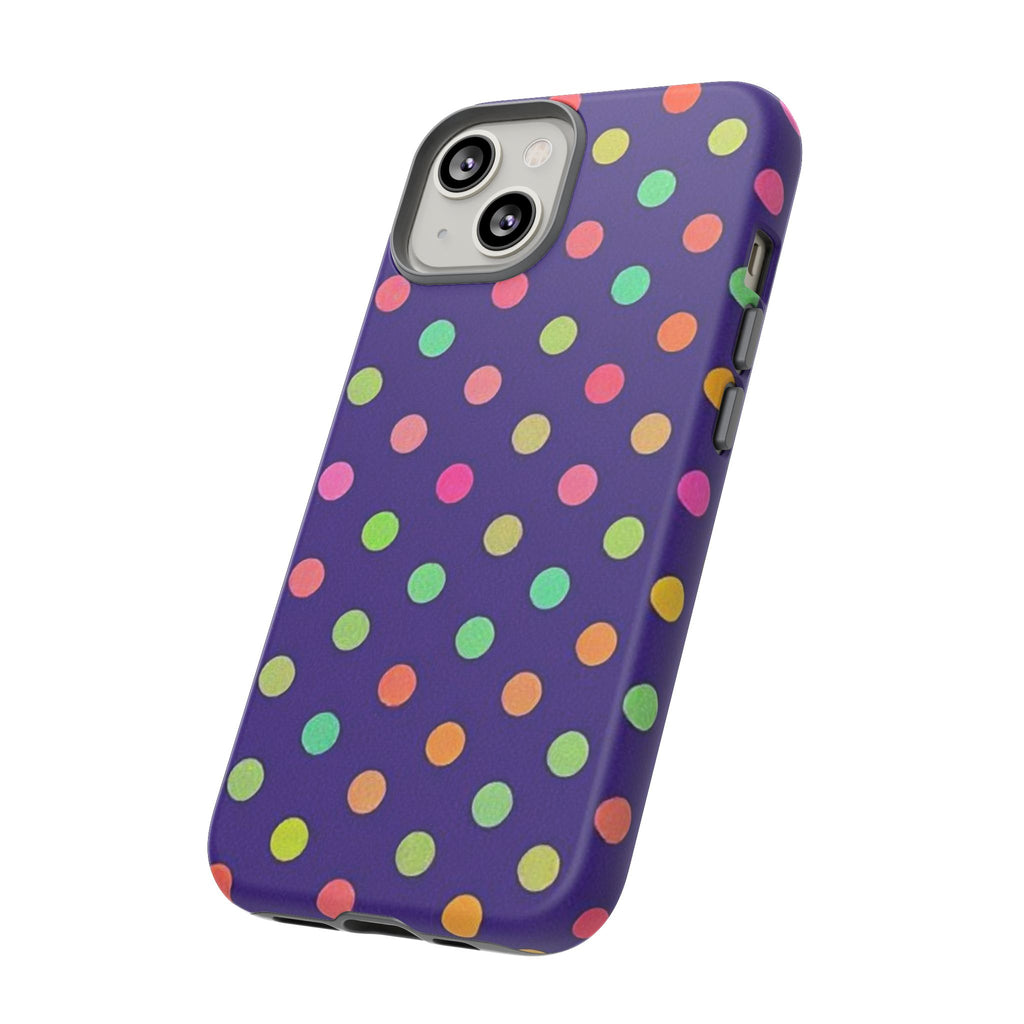 Colorful Polka Dot Tough Phone Case for iPhone