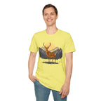 Mountain Sunset Deer Unisex Softstyle T-Shirt