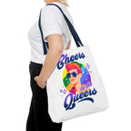 Cheers to the Queers Design LGBTQIA+ themed Tote bag
