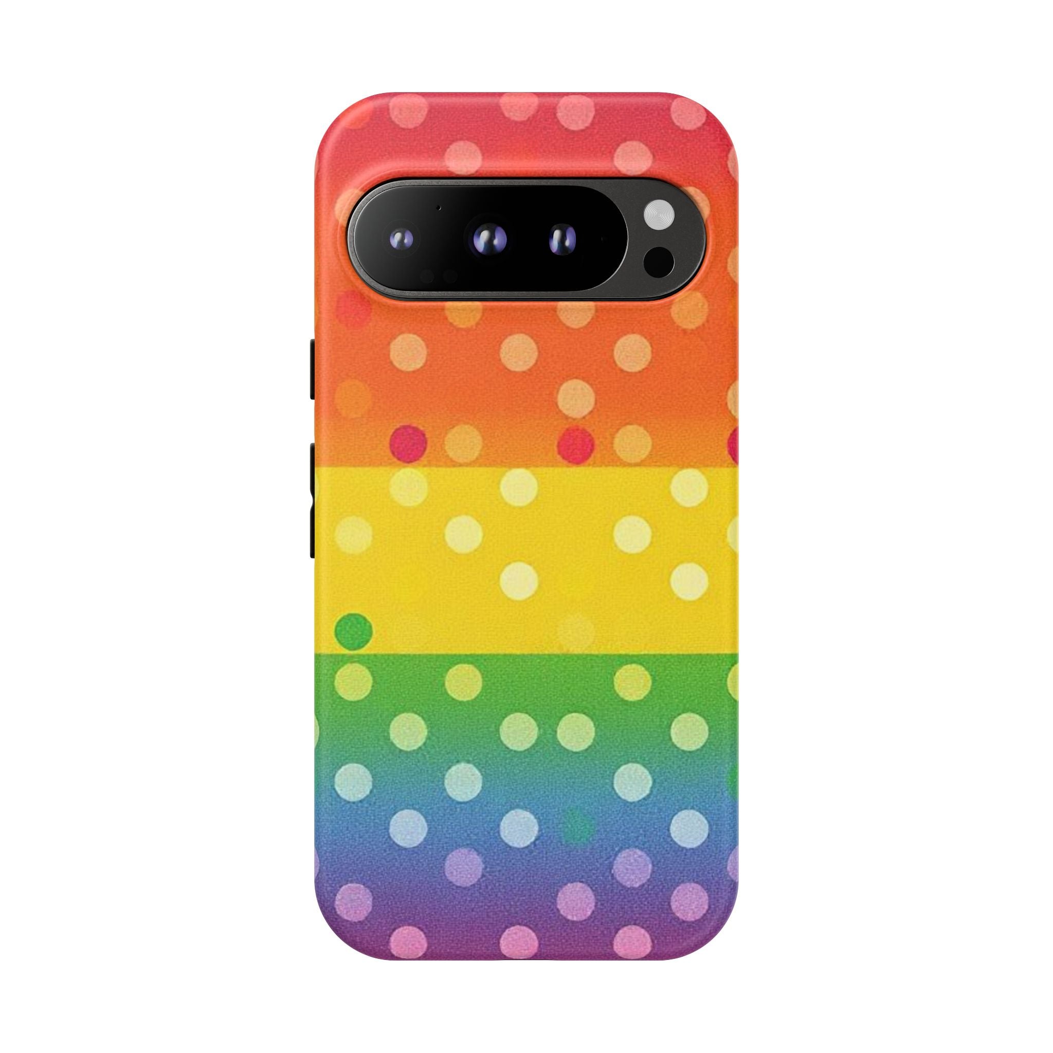 Rainbow Polka-Dot Tough Case for Android