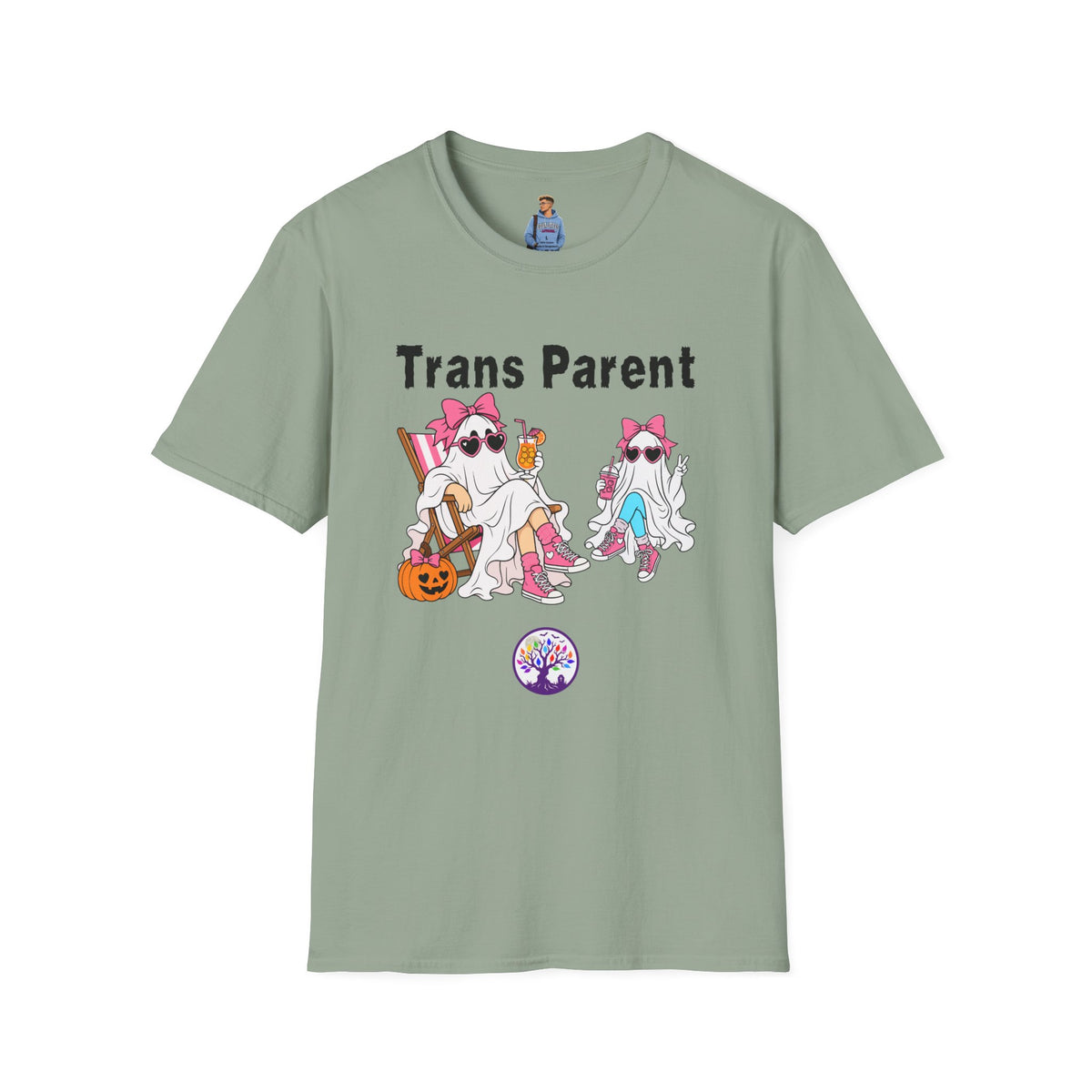 Trans Parent 1 Halloween Pride Tree Las Vegas T-Shirt