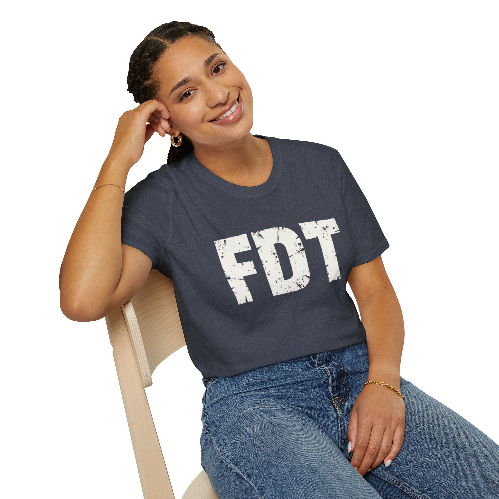 FDT Distressed Graphic T‑Shirt — Bold Statement Tee