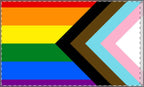 Inclusive Rainbow Pride Double Sided Flag - Celebrate Inclusivity and Diversity