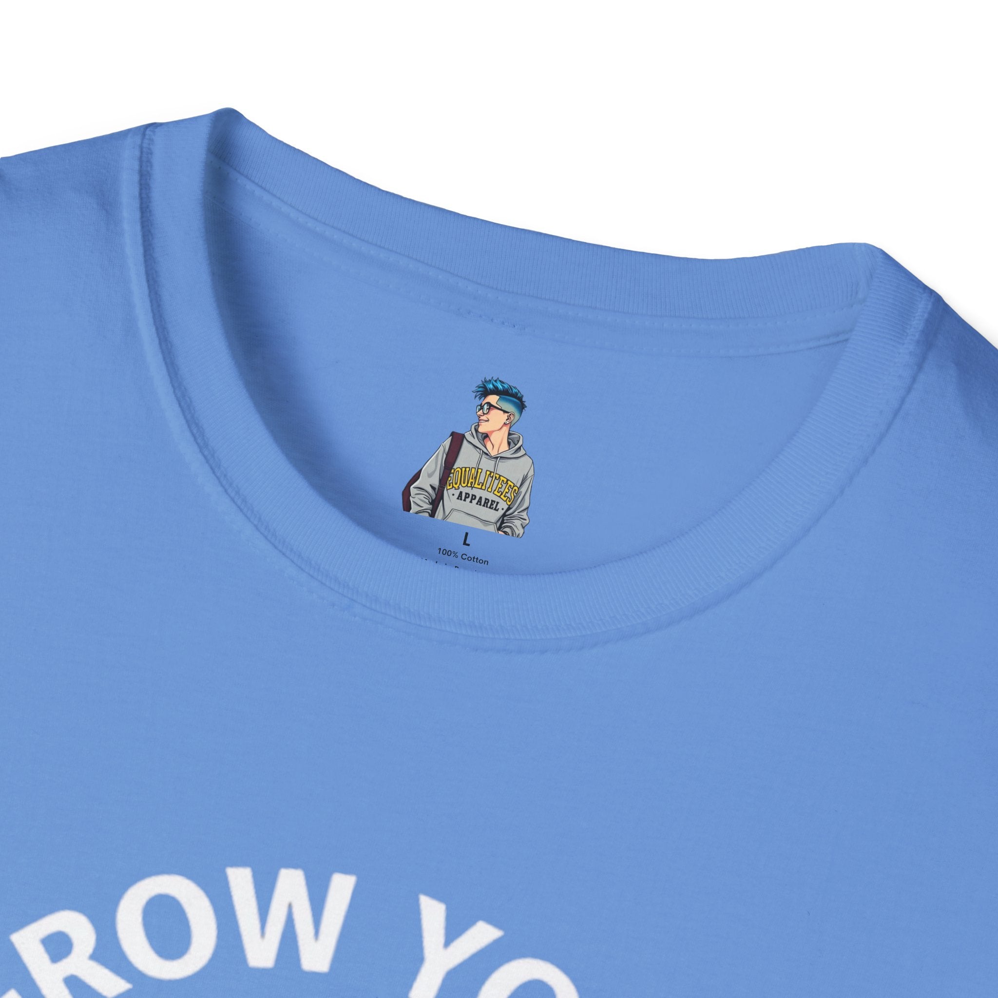Grow Your Own Way Trans Pride Unisex T-Shirt - Floral Design for Garden Lovers
