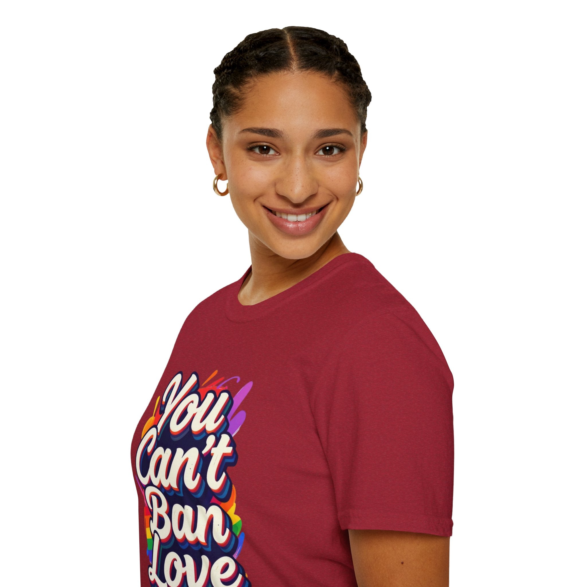 You Can't Ban Love T‑Shirt — Rainbow LGBTQ+ Pride Graphic Tee