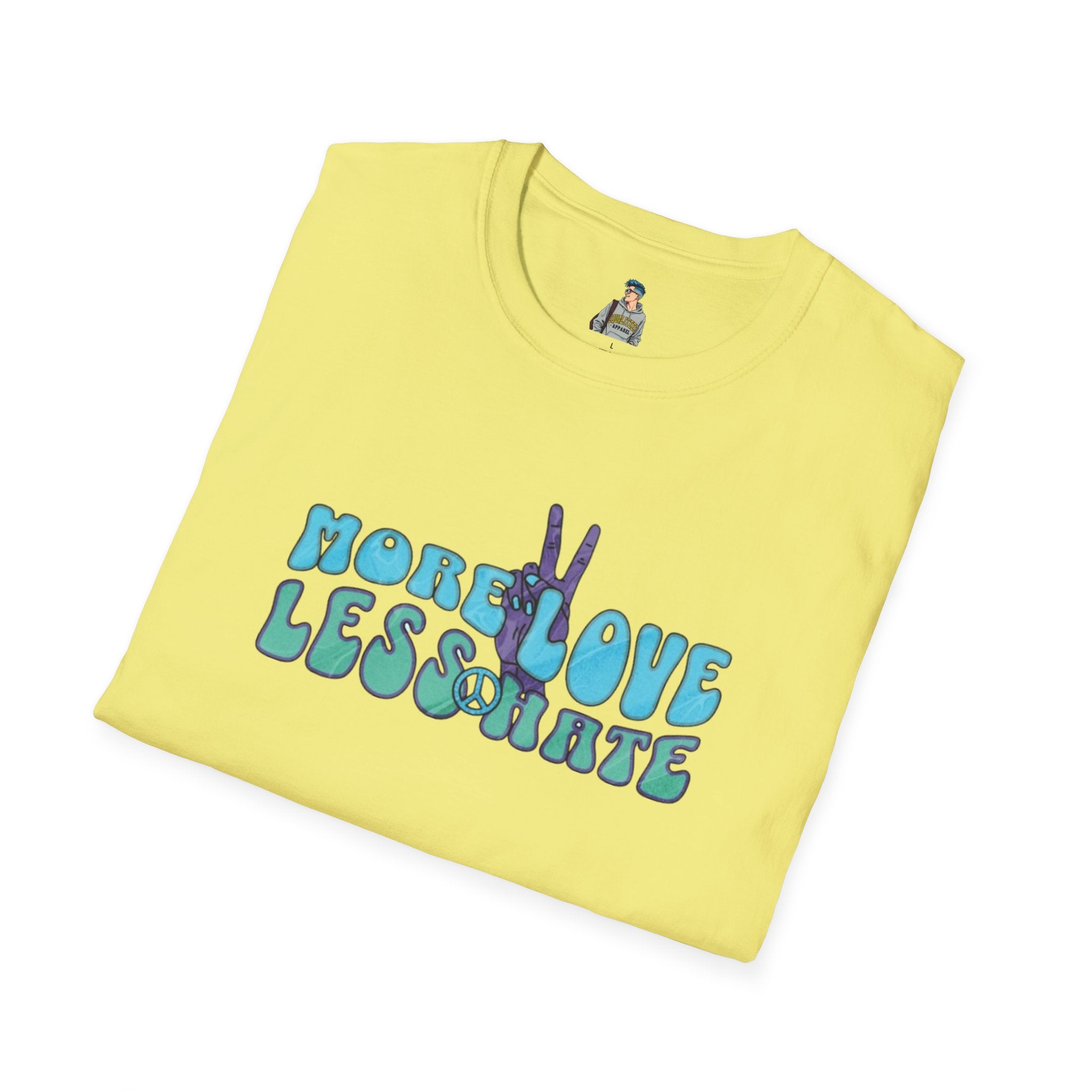 More Love Less Hate Unisex Softstyle T-Shirt