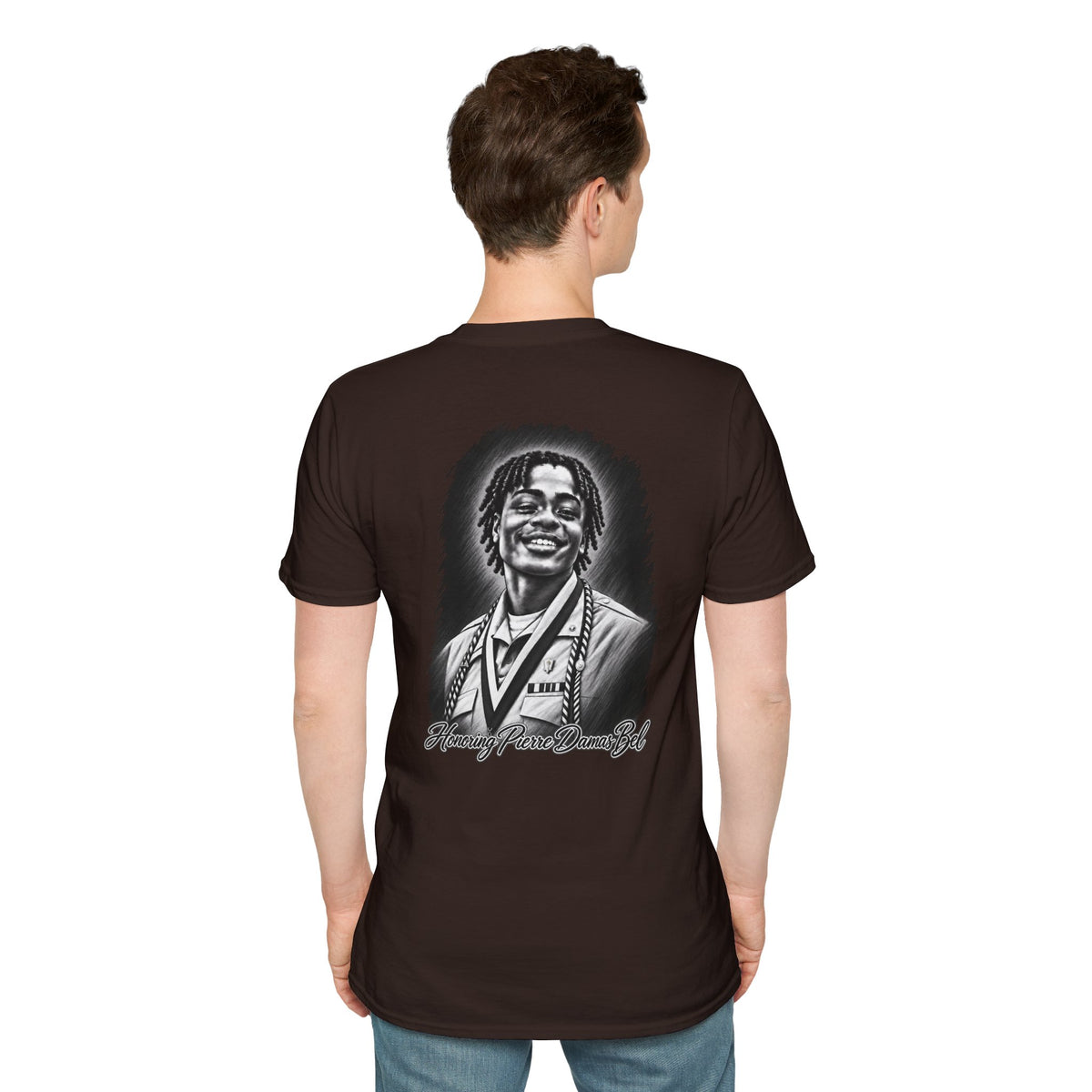 Portrait Front and Back - In Memory of Pierre Damas Bel T-Shirt