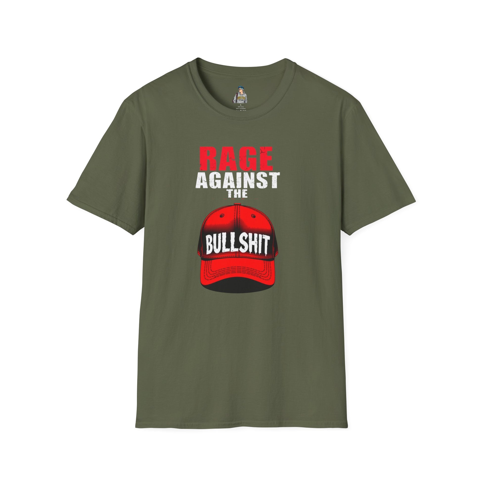 Unisex Softstyle T-Shirt - "Rage Against the BS" Graphic Tee