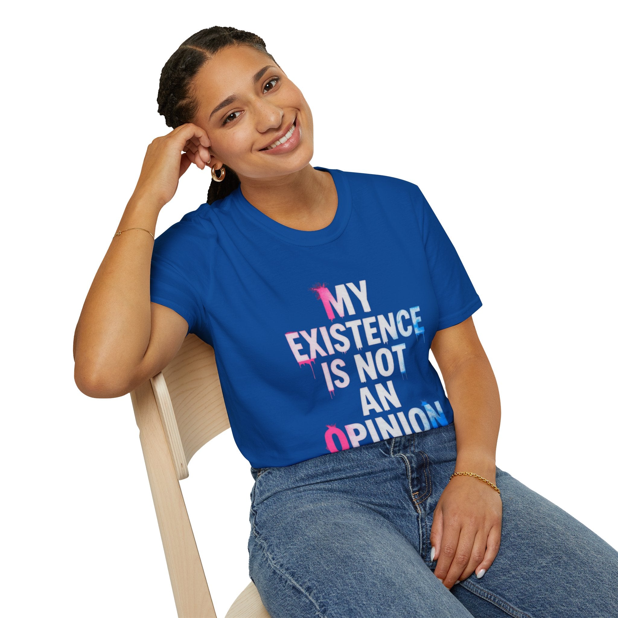 My Existence Is Not An Opinion T-Shirt — Trans Pride Statement Tee