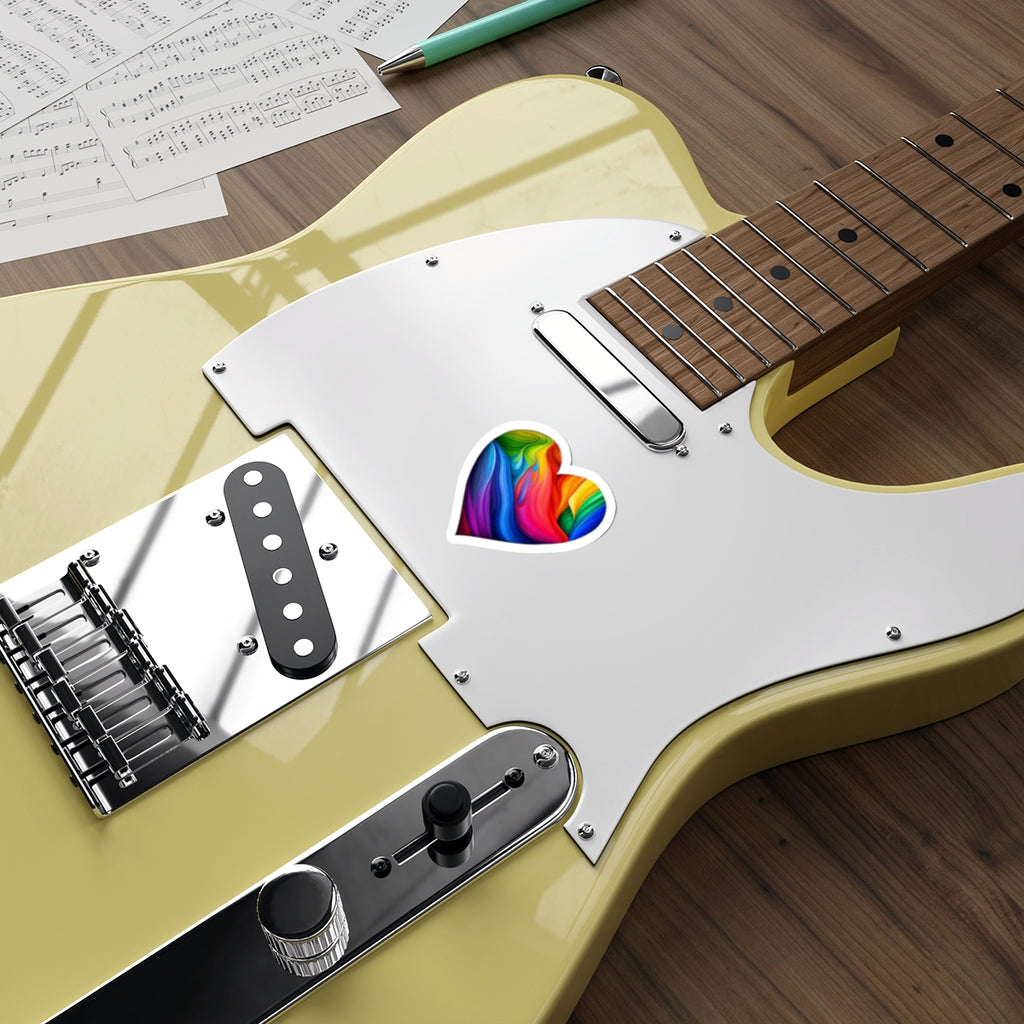 Die-Cut Stickers - Rainbow Heart