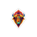 Fractal LGBTQIA Bison Die-Cut Stickers
