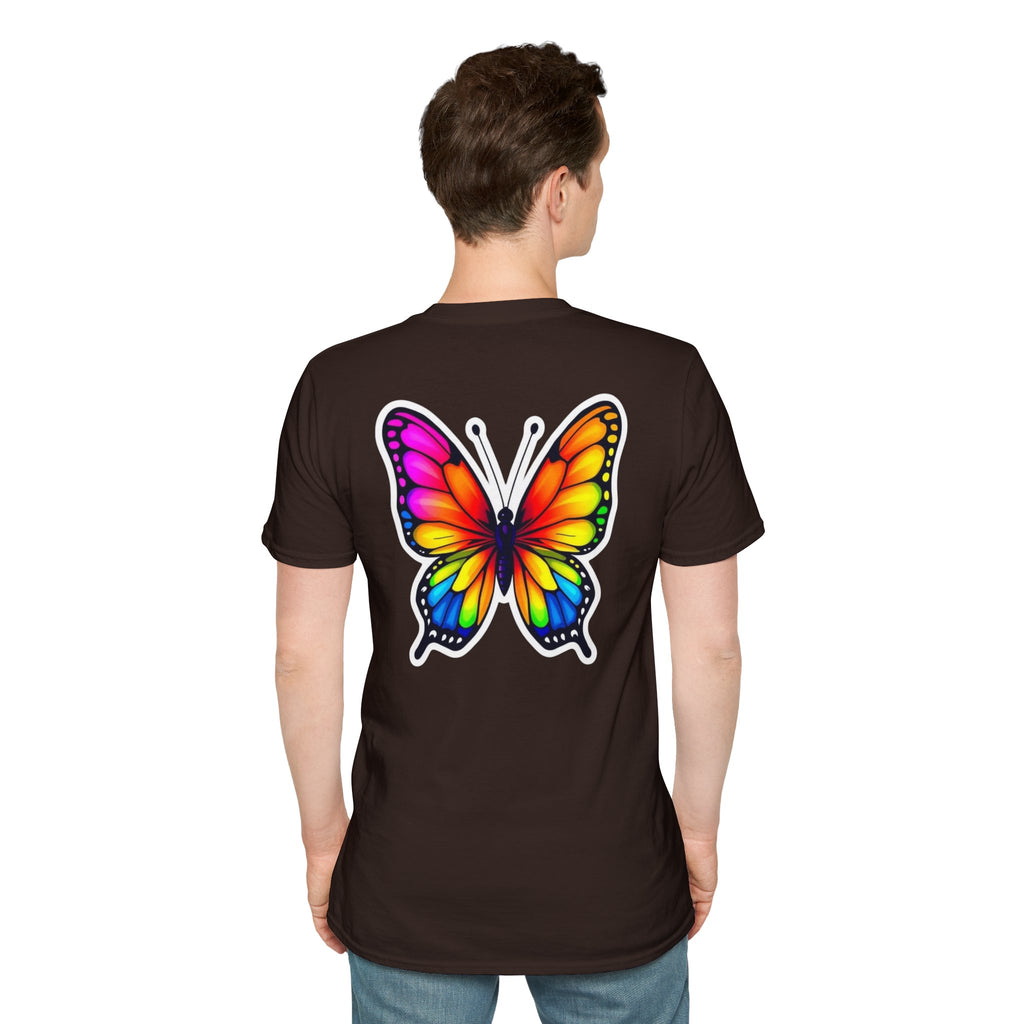 Rainbow Butterfly Cocoon Pride T-Shirt