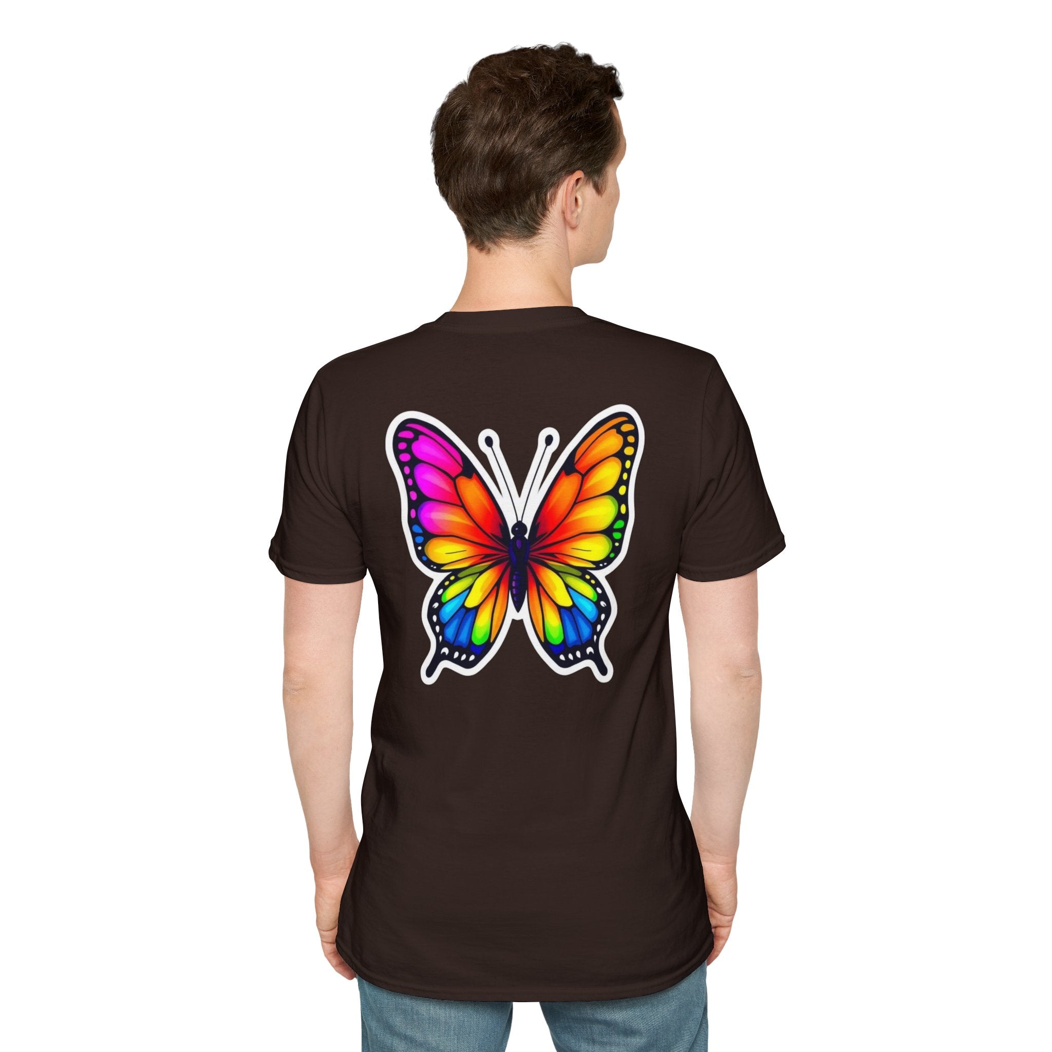 Rainbow Butterfly Cocoon Pride T-Shirt
