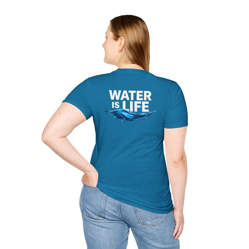 Water is Life Unisex T-Shirt | Eco-Friendly Tee for Environmentalists, Beach Lovers, Awareness Campaigns, Gifting