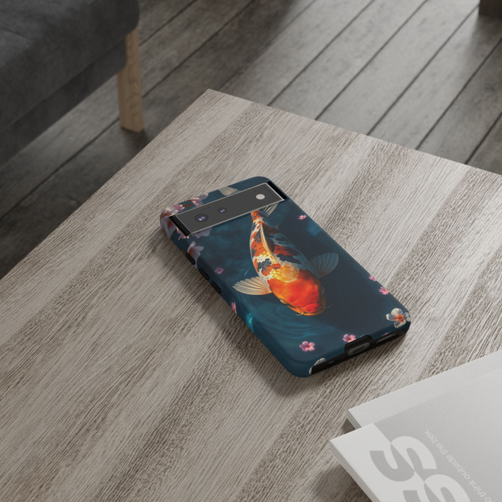 Peaceful Koi Cherry Blossom Tough Cases For Android & iPhone