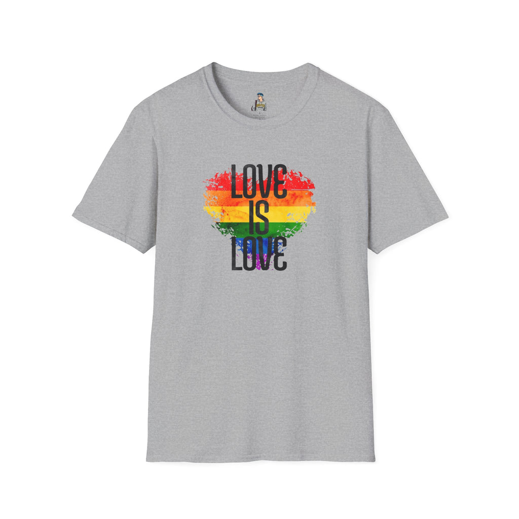 Pride Love Is Love Unisex Softstyle T-Shirt - EqualiTees.Me