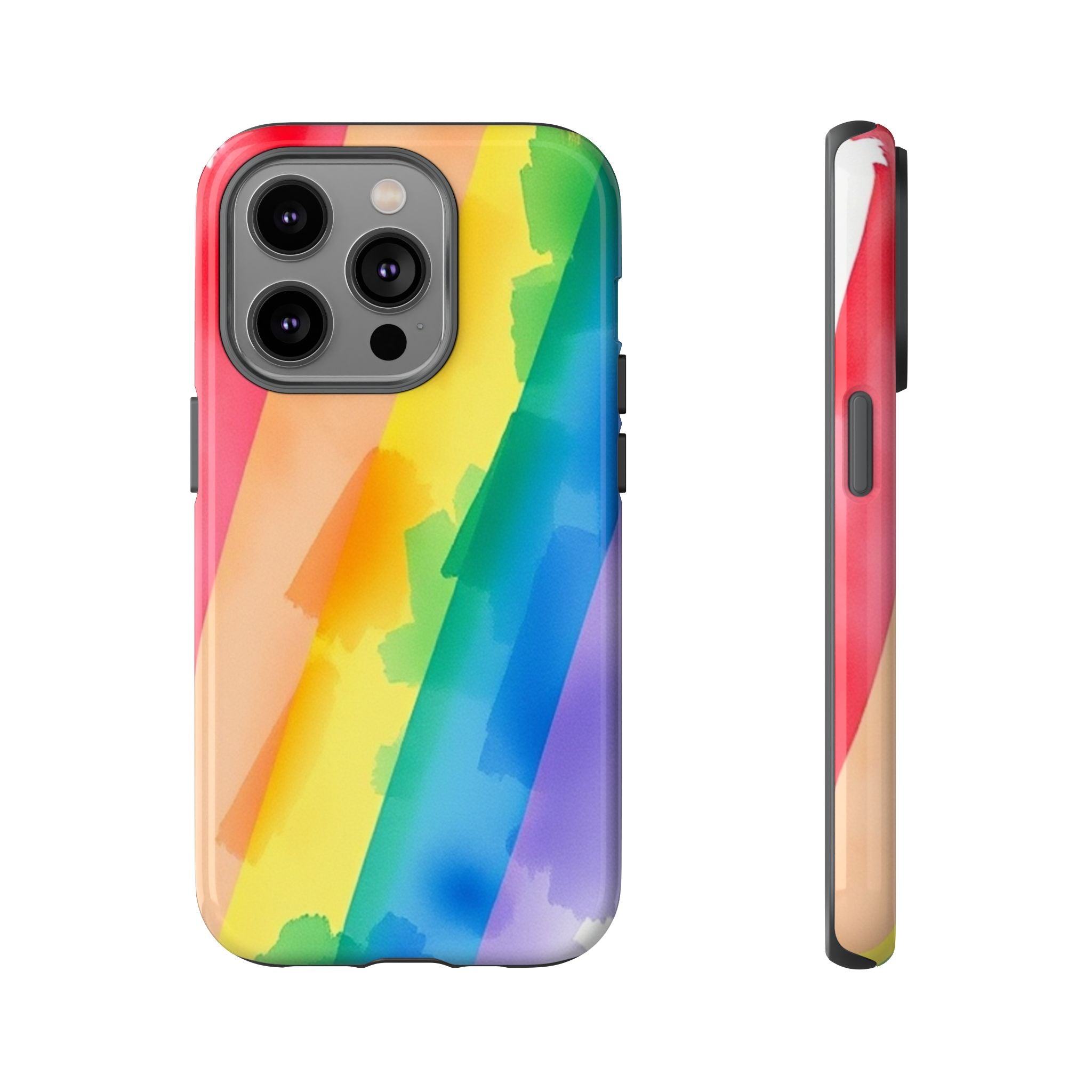 Rainbow Watercolor Art Tough Cases For Android & iPhone
