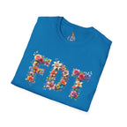 FDT Bold Floral Typography T-Shirt