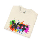 WTF Color Splash T-Shirt — Bold Rainbow Graphic Tee