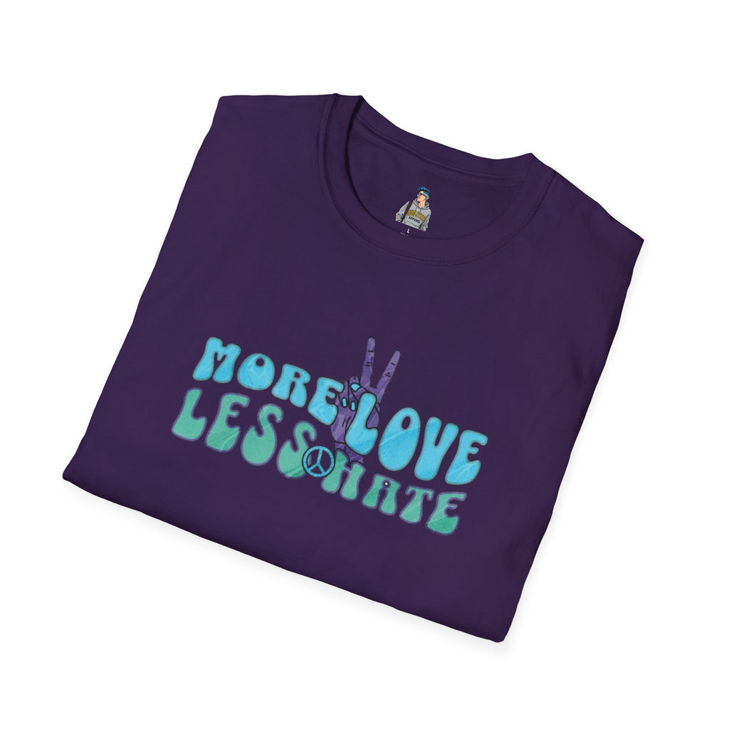 More Love Less Hate Unisex Softstyle T-Shirt