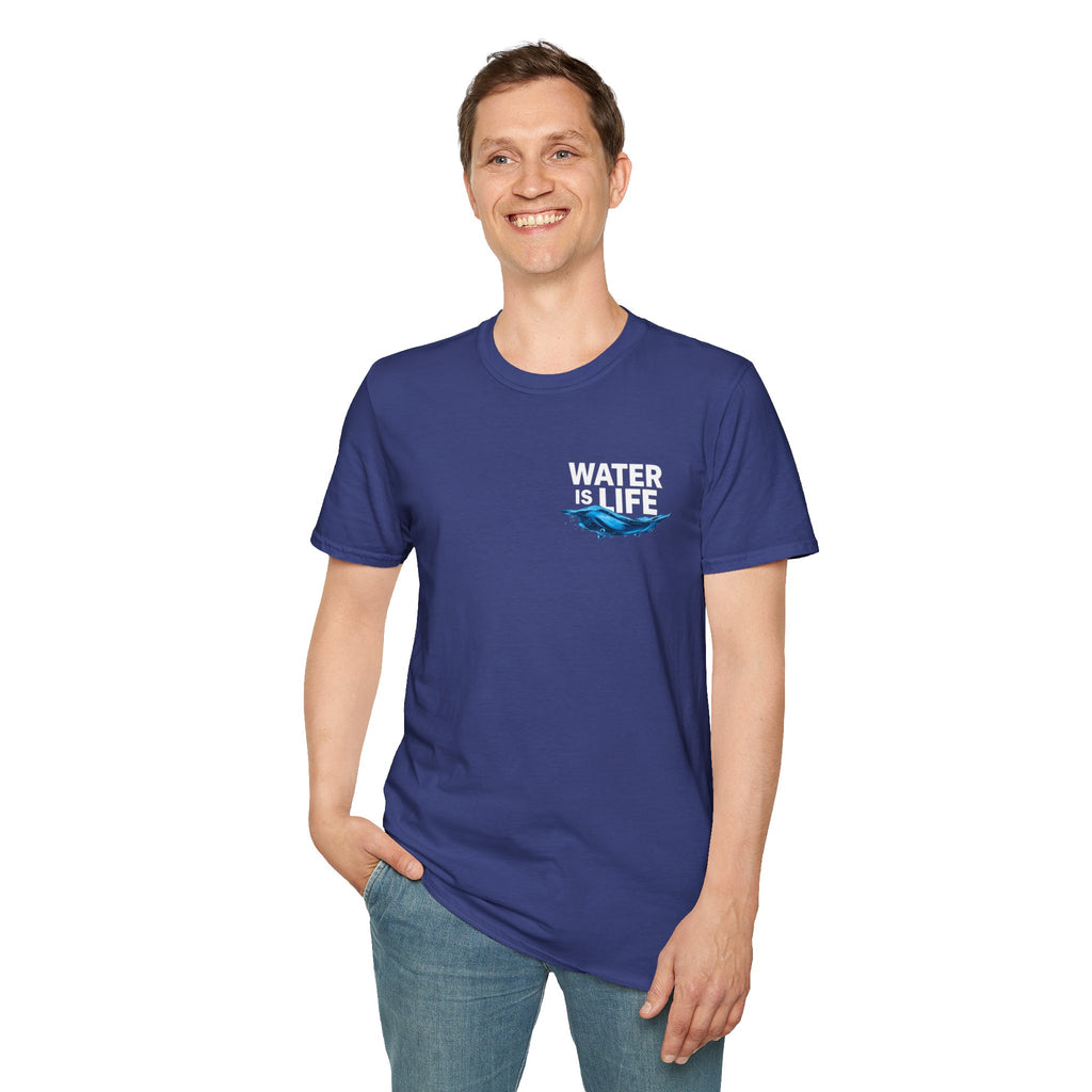 Water is Life Unisex T-Shirt | Eco-Friendly Tee for Environmentalists, Beach Lovers, Awareness Campaigns, Gifting