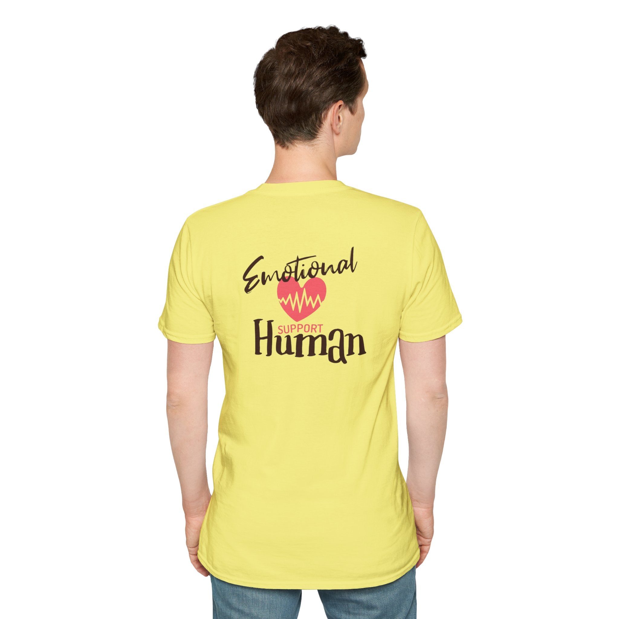 Emotional Support Human Unisex Softstyle T-Shirt
