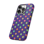 Colorful Polka Dot Tough Phone Case for iPhone