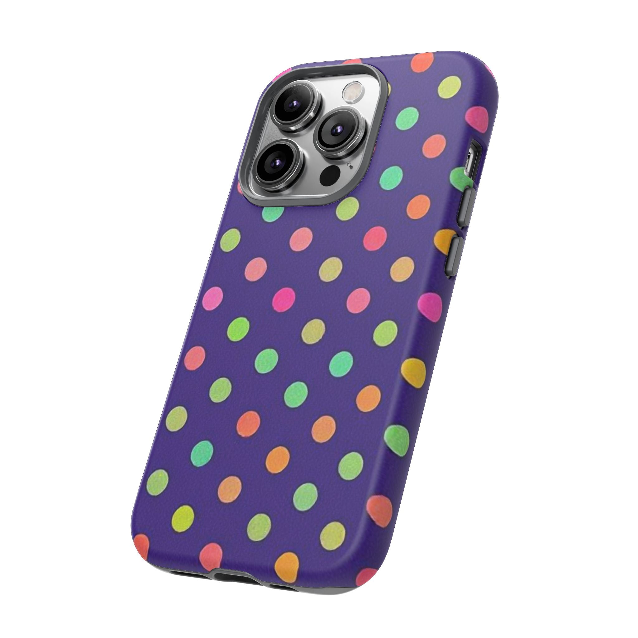 Colorful Polka Dot Tough Phone Case for iPhone