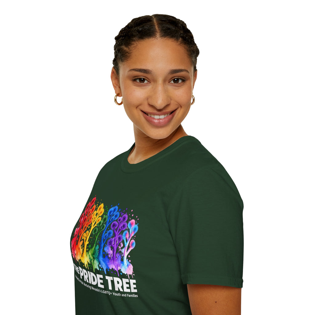 Pride Tree Las Vegas White Text T-shirt