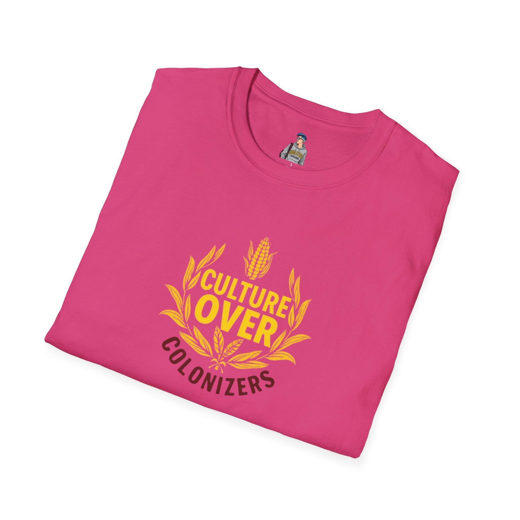 'Culture Over Colonizers' Unisex Softstyle T-shirt