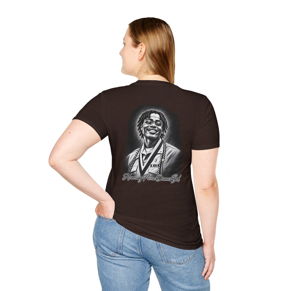 Portrait Front and Back - In Memory of Pierre Damas Bel T-Shirt