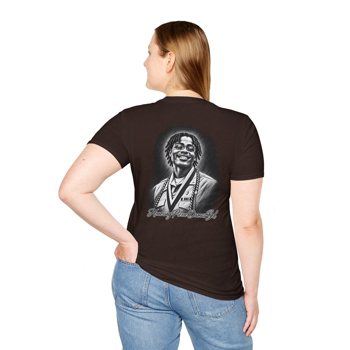 Portrait Front and Back - In Memory of Pierre Damas Bel T-Shirt