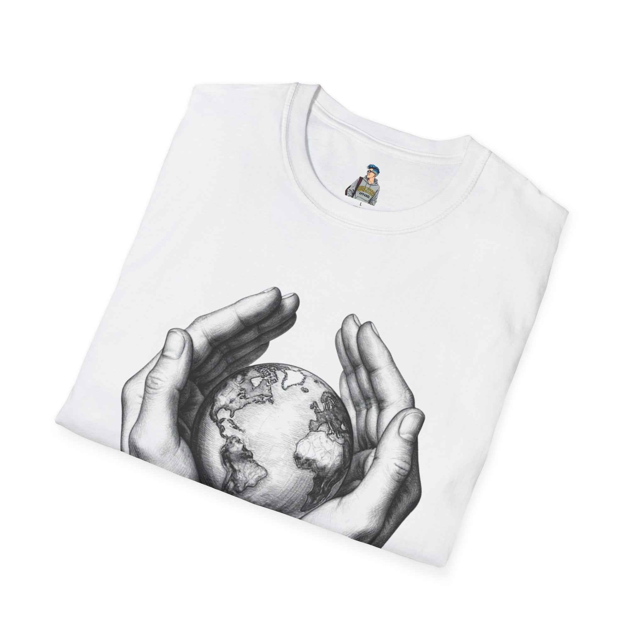 Earth in Your Hands T-Shirt — Protect the Planet Graphic Tee