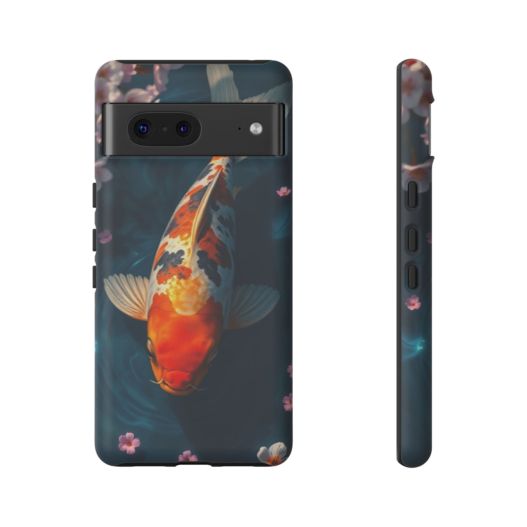 Peaceful Koi Cherry Blossom Tough Cases For Android & iPhone