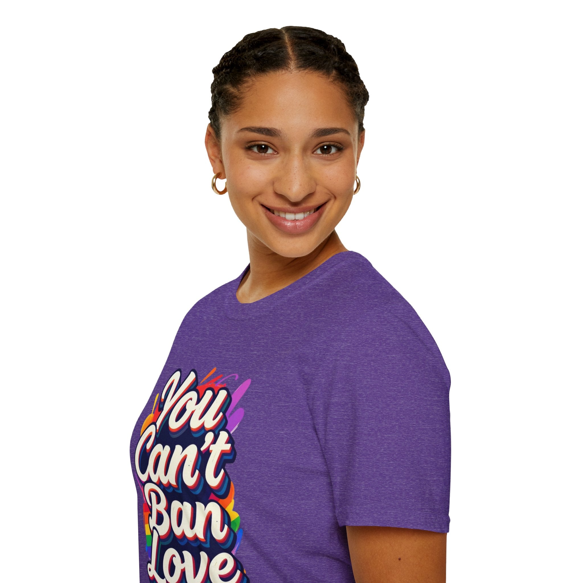 You Can't Ban Love T‑Shirt — Rainbow LGBTQ+ Pride Graphic Tee