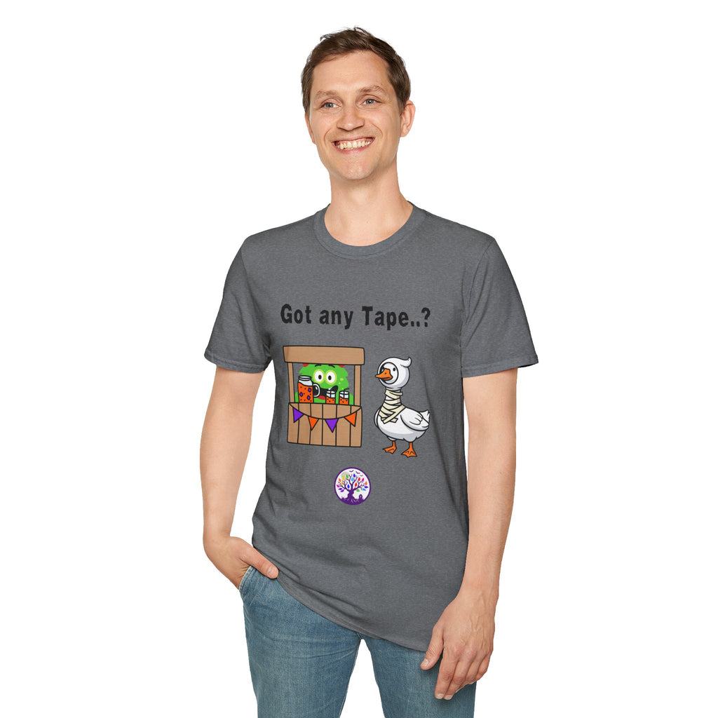 Got any Tape..? Funny Goose & Frog Market T-Shirt — Cute Animal Humor Tee
