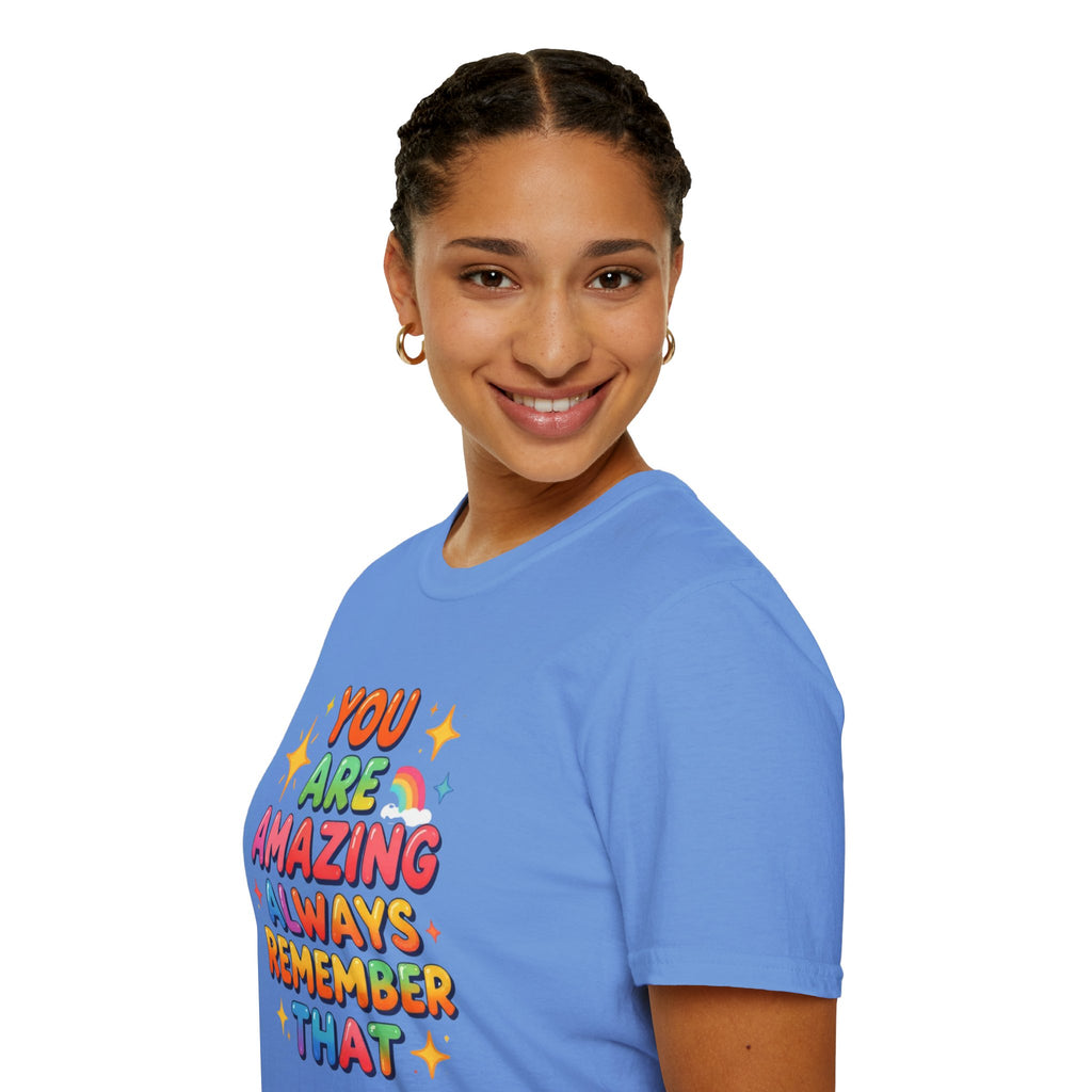 You Are Amazing T-Shirt — Colorful Inspirational Graphic Tee