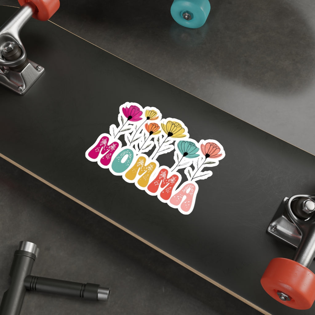 Die-Cut Stickers - MOMMA With Flowers