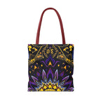 Purple & Yellow Design Tote Bag