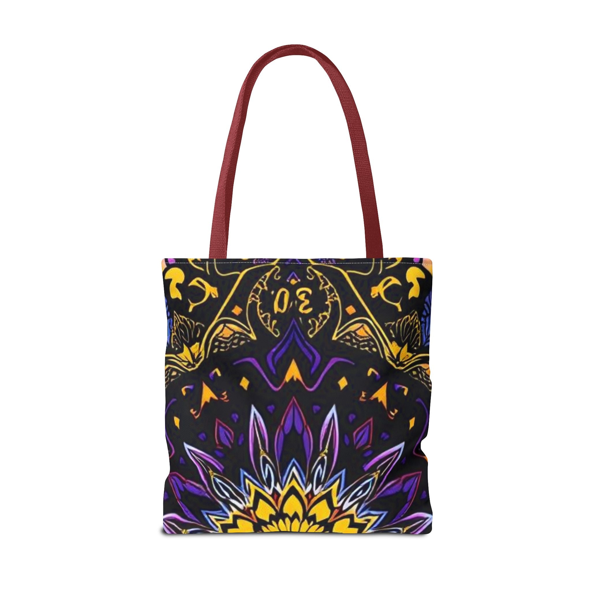 Purple & Yellow Design Tote Bag