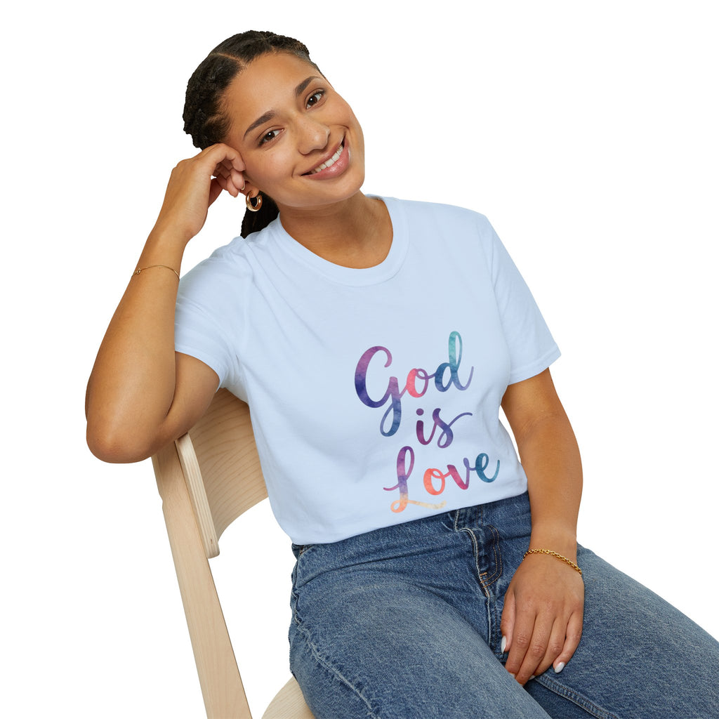 God Is Love T-Shirt — Colorful Tee