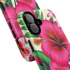 Tropical Hibiscus Phone Case for iPhone — Floral Tough Protective Cover